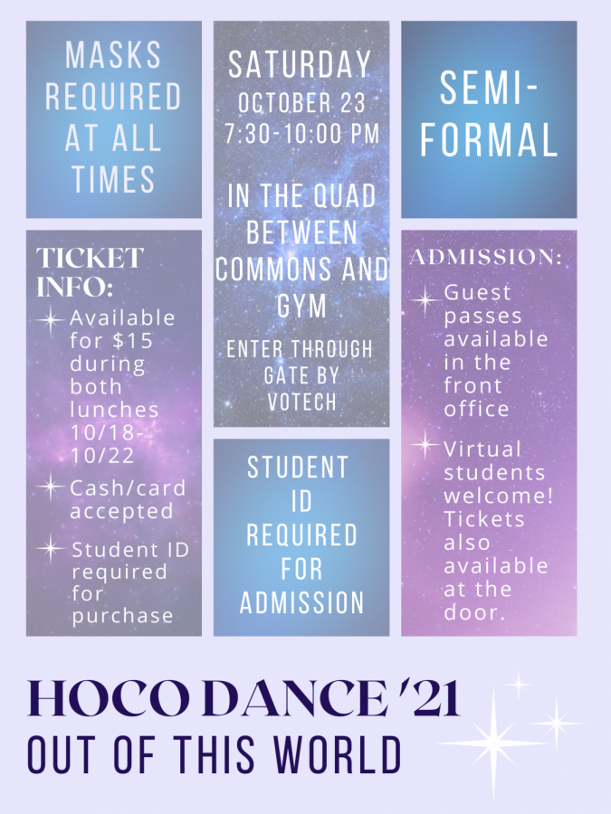 There are several requirements for this year's Homecoming dance. Read this infographic to learn more!