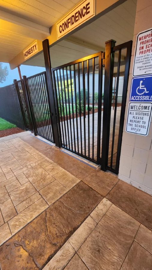 A new high security gate is one of the few safety upgrades that Roseburg School District could implement after the failure of last years bond measure.